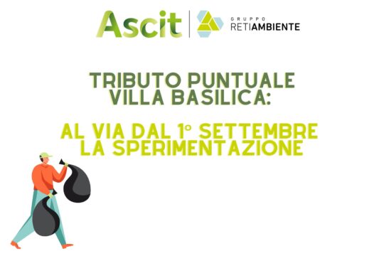 Villa Basilica, al via dal 1° settembre la sperimentazione del Tributo Puntuale
