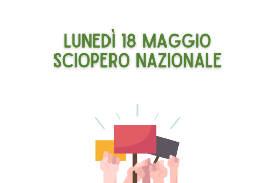 Sciopero generale nazionale 18 maggio 2026