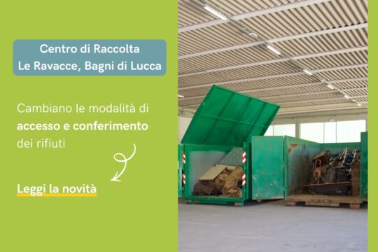 Nuove regole per accessi e conferimenti al Centro di raccolta Le Ravacce