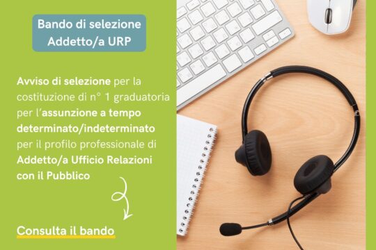 Ascit SpA: avviso di selezione pubblica per la costituzione di n° 1 graduatoria per il profilo di Addetto/a Ufficio Relazioni con il Pubblico