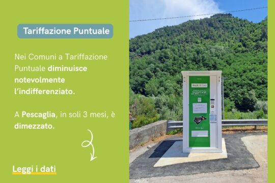 Tariffazione Puntuale: diminuisce l’indifferenziato. Dopo Capannori e Montecarlo si confermano dati straordinari anche per Altopascio, Borgo a Mozzano, Villa Basilica e Pescaglia